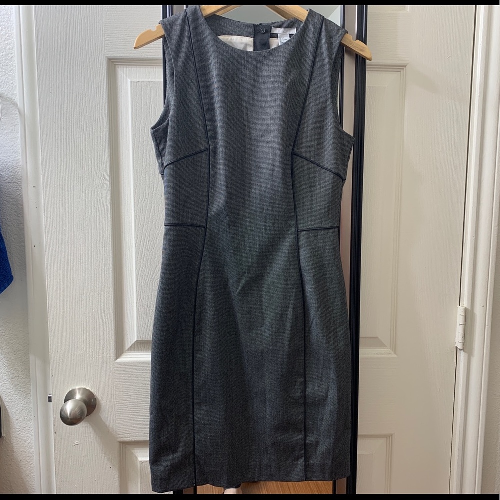 H&M Dress Midi Black and Gray
